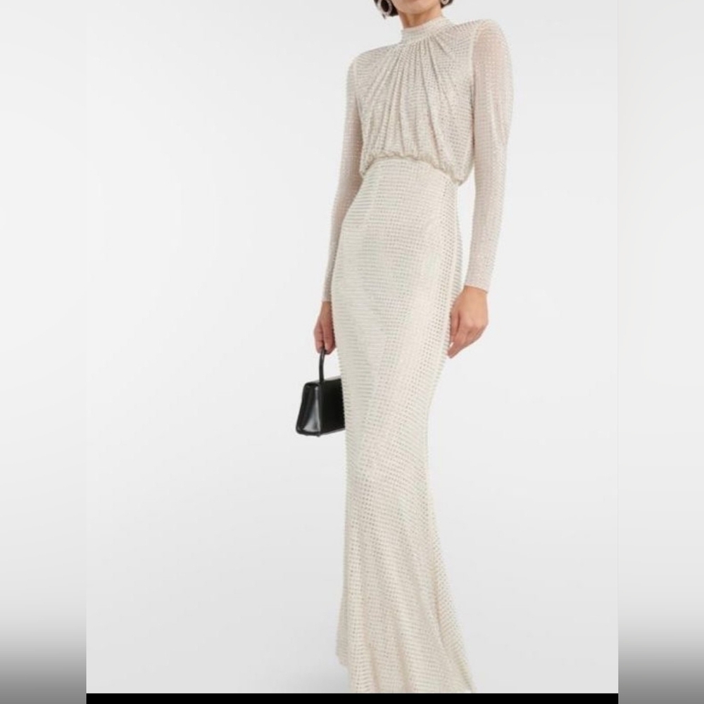 Self portrait rhinestones  maxi dress